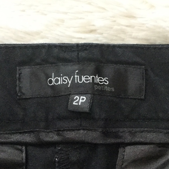 Daisy Fuentes black cropped pants - Picture 5 of 6